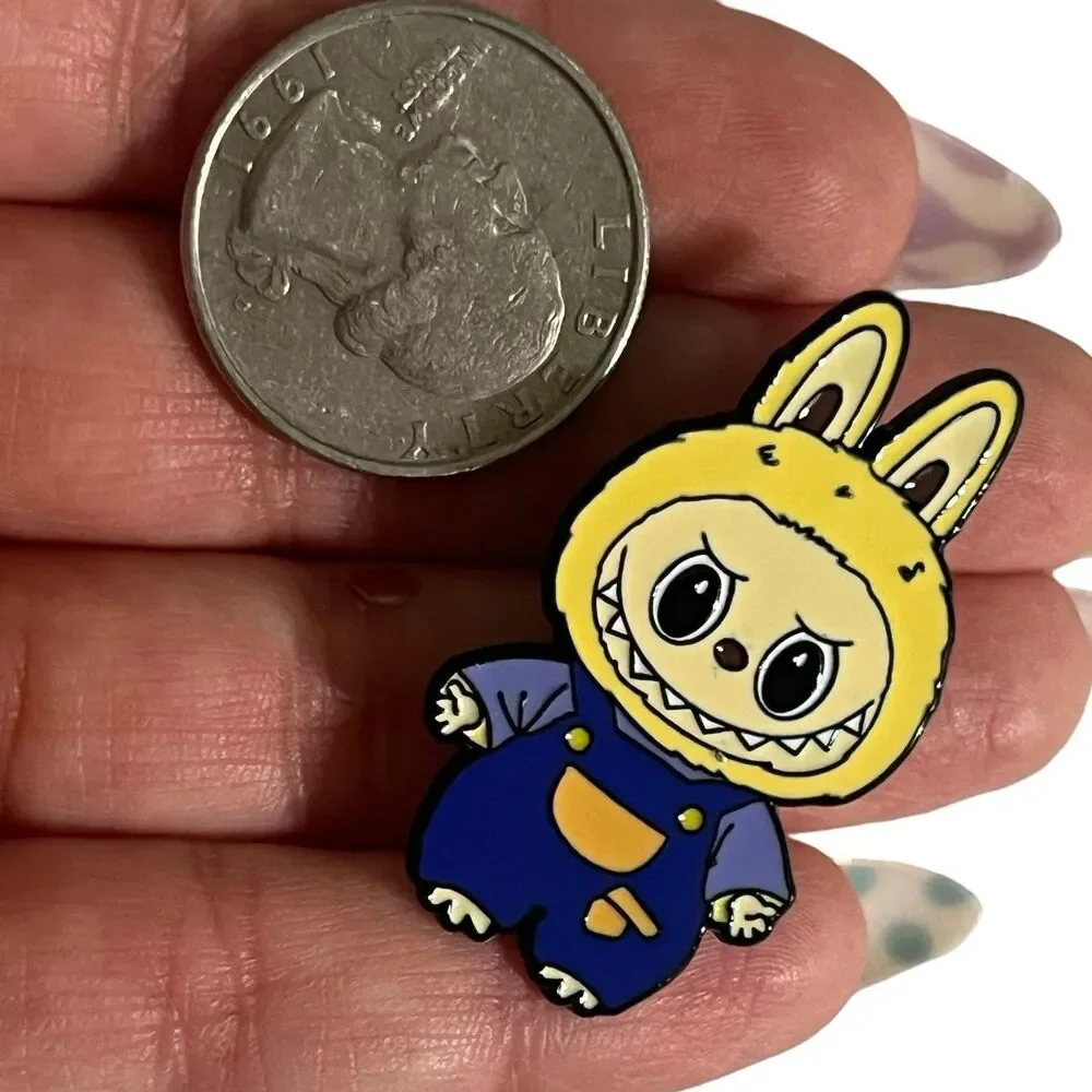 Labubu Dressed Up in Overalls Enamel Pin